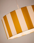 Pantalla para lámpara de techo Ciral con rayas amarillo y blanco Ø 40