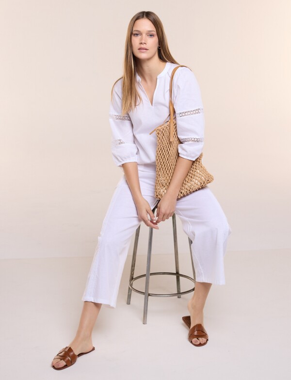 Panalon Crop Lino BLANCO
