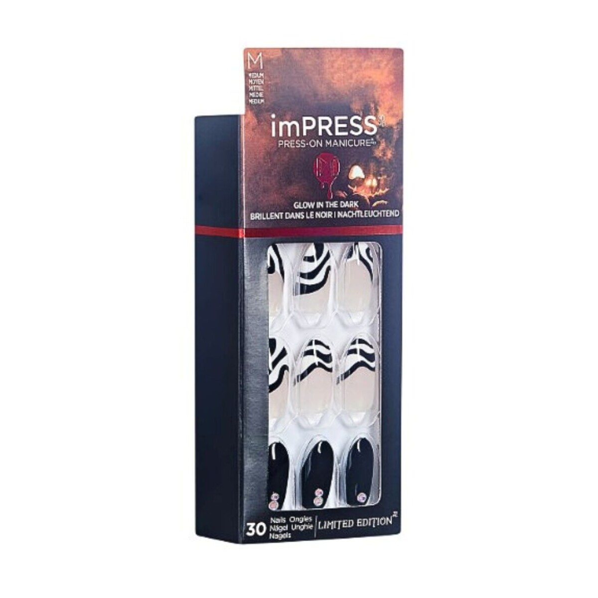 Uñas Impress Autoadhesivas Super precio! - Dark 