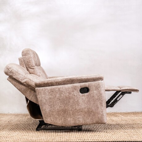 Sillón Reclinable Thomas 3 Cuerpos Beige Beige