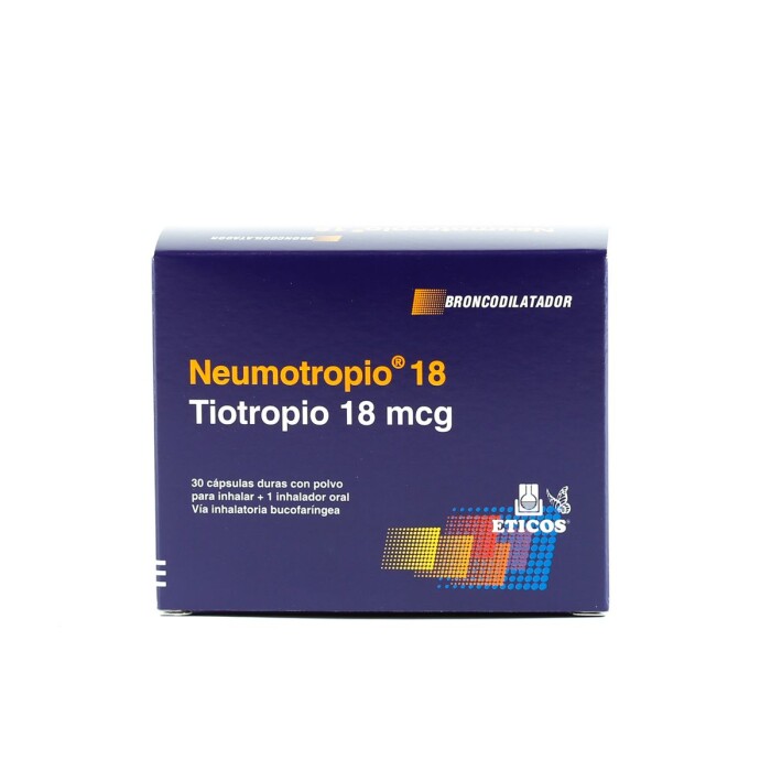 NEUMOTROPIO 18 MCG CAPS. P/ INHAL. CJ X única
