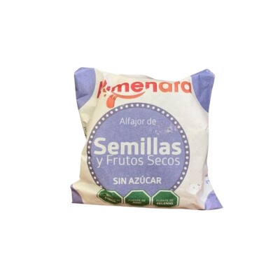 Alfajor de semillas y frutos secos s/azúcar Alimendra Alfajor De Semillas Sin Azucar