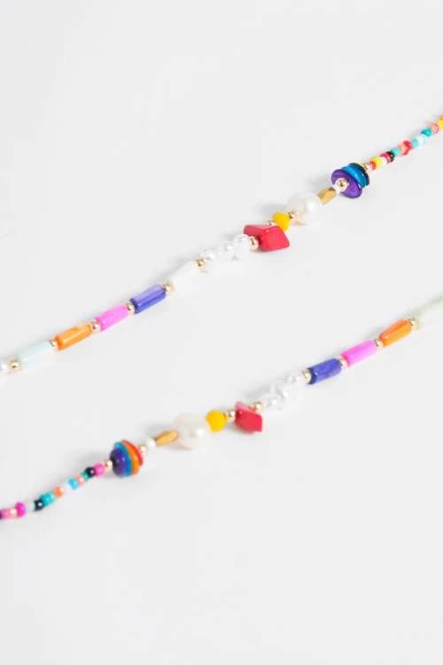 Collar Rosa multicolor