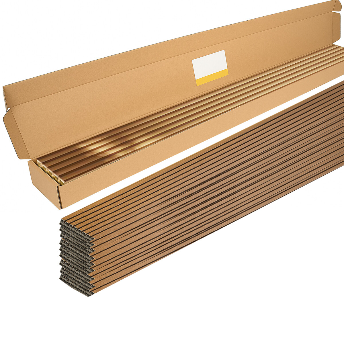 Wpc Revestimiento Caja x10 unidades 2,90x16cm - Marrón claro 