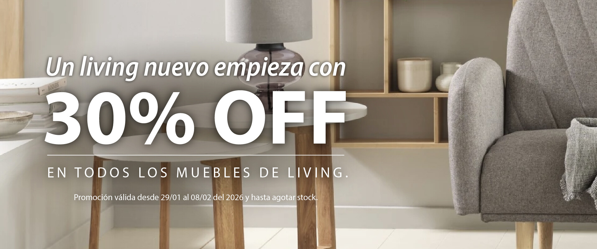 Muebles de Living 30% OFF