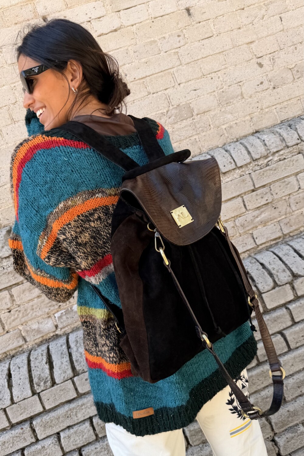 Brassy Backpack Chocolate / Negro