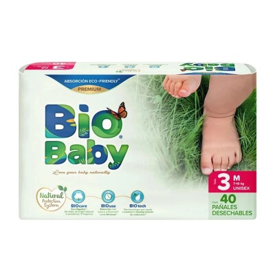 Pañales Biobaby Talle 3 M 40 Uds. Pañales Biobaby Talle 3 M 40 Uds.