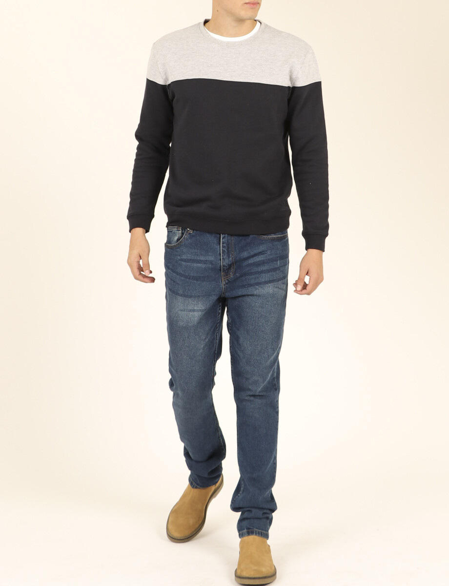 470916 SWEATER HARRY Azul Osc/gris