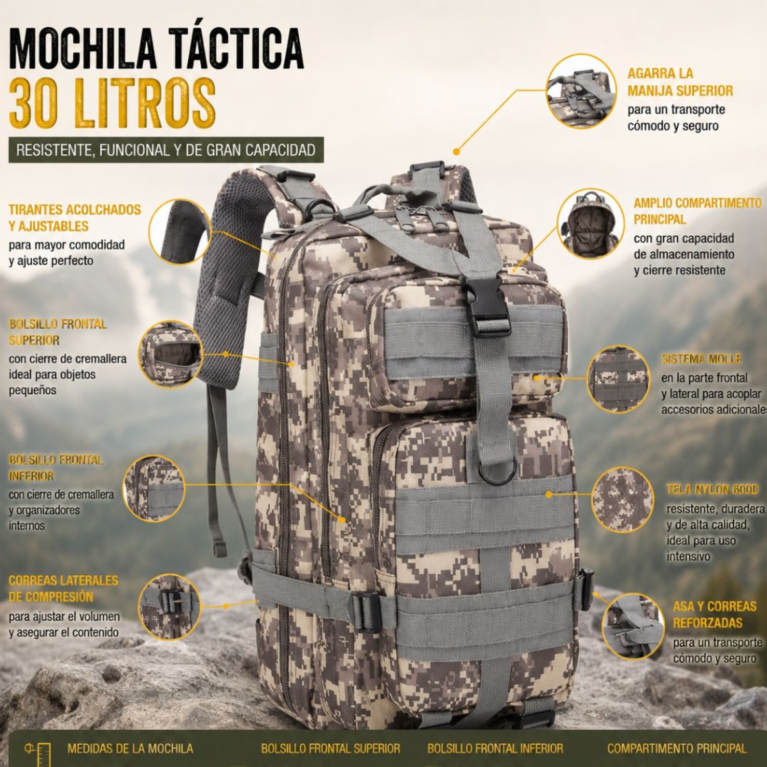 Bolsas tácticas camuflaje porta herramientas - Top Ventas Recomendado
