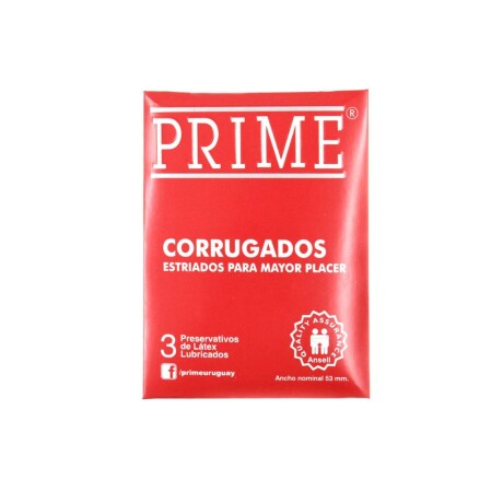 Preservativos Prime x3 Corrugados