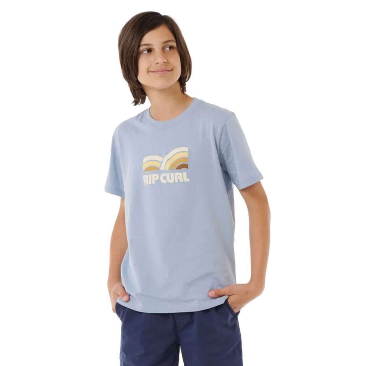 Remera MC Rip Curl Surf Revival Capture Tee - Celeste 