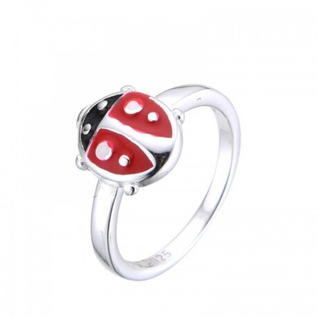 Anillo de plata 925 y esmalte, MARIQUITA. Anillo de plata 925 y esmalte, MARIQUITA.