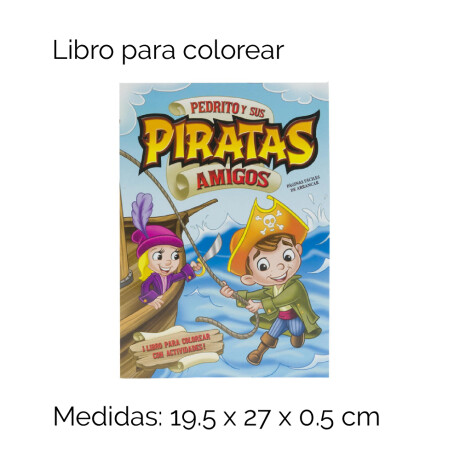 Libro Colorear Piratas 4015 Unica