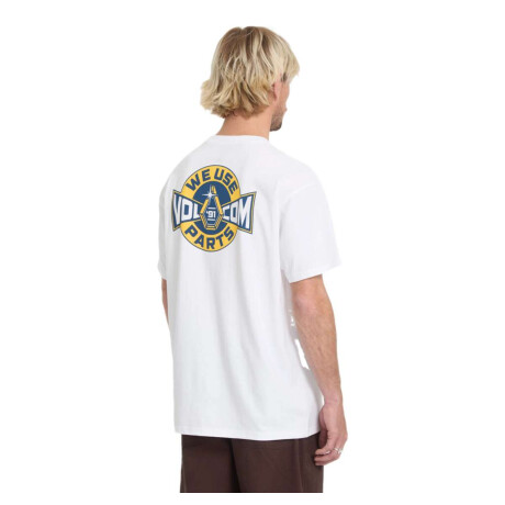 Remera Volcom ABG PARTED OUT POCKET SST Blanco