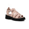 Darkness Sandalia C/plataforma Estampado Croco Salmon-negro