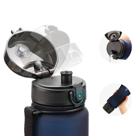 Botella Agua Deportiva Uzspace 1lt Caramañola Sin Bpa Azul
