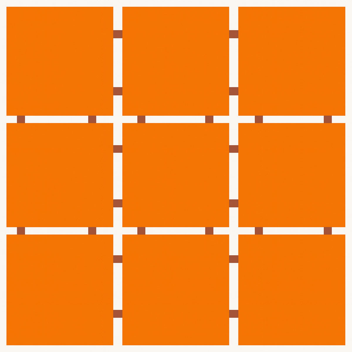 Revestimiento Ceramicas 10X10 Brillo Naranja Brick Y Simil 