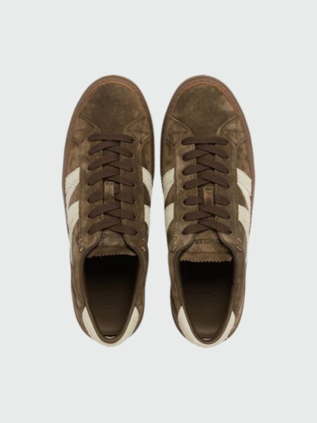 MONCLER - Zapatillas de piel Moncado2 Verde