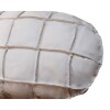 Almohadón Cuero - 56x35cm - oval chico Blanco
