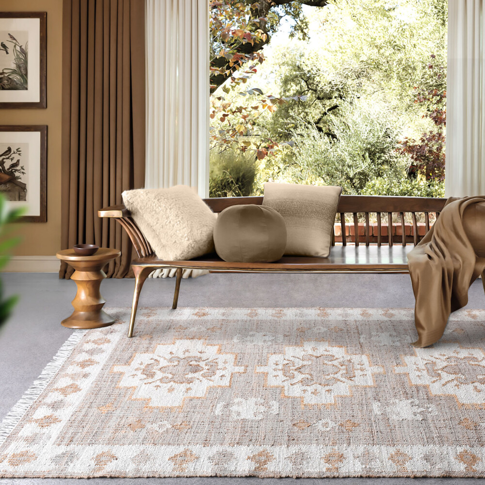 ALFOMBRA NATURAL/BEIGE YUTE ITABERA