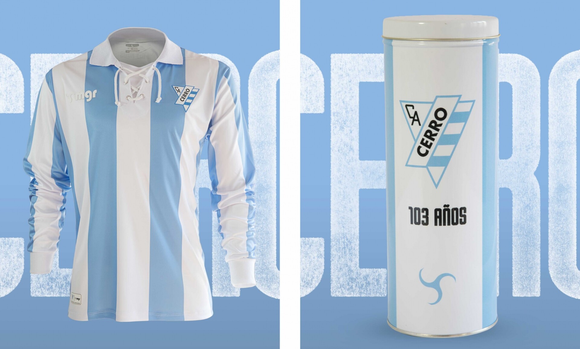 KIT Camiseta Cerro + Lata 103 años de Historia 