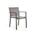 SILLA JARDÍN EXCLUSIVA ALUMINIO Y TELA PHIFER COFFEE / KHAKI