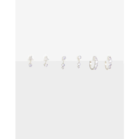 Aros Sets Cubic zirconia Plateado