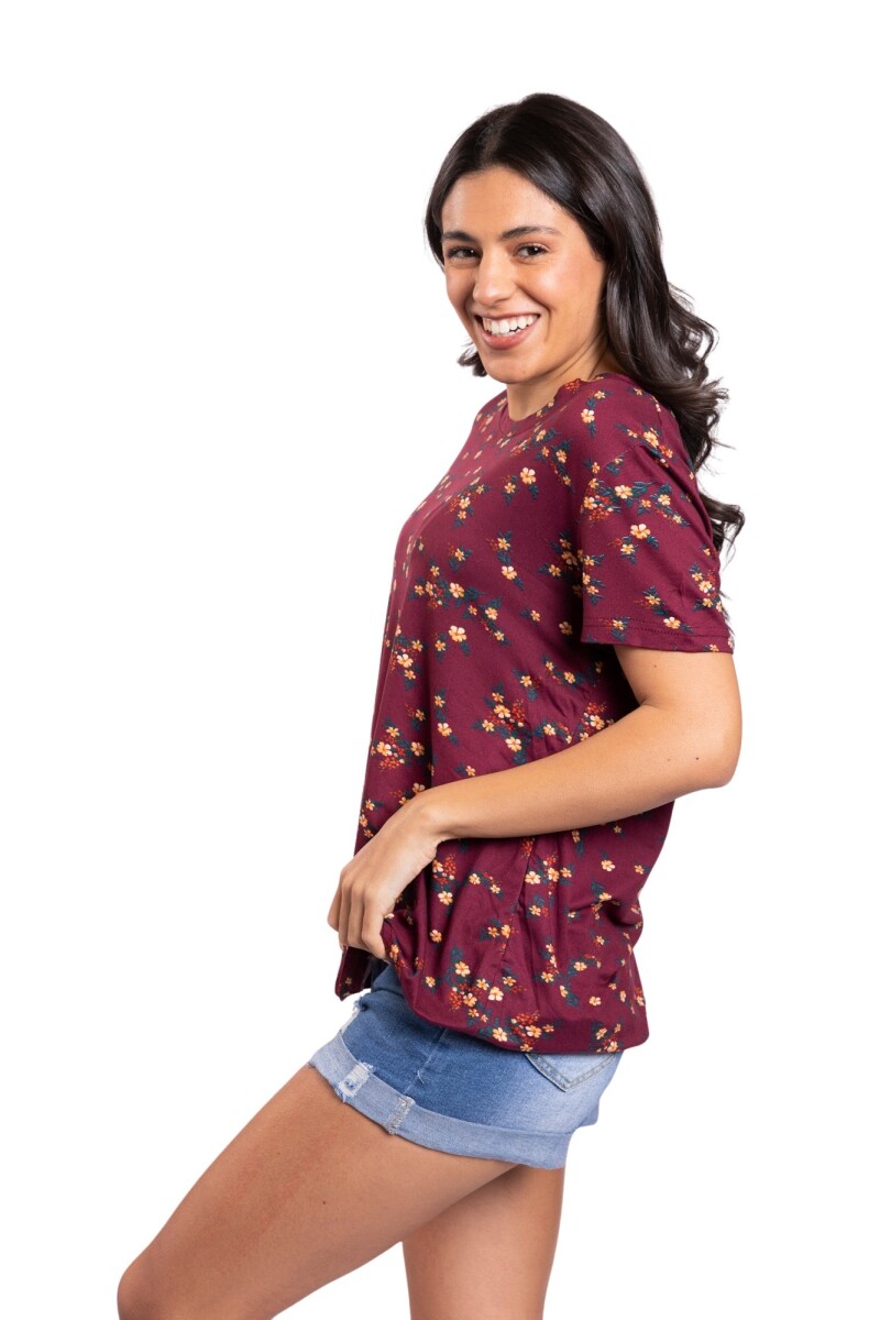 CHERRY REMERA - WINEFLOWER 