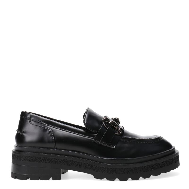 Zapato de Mujer Miss Carol DOULE Mocasin con hebilla Negro