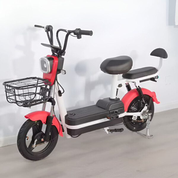 Moto Electrica Gogreen Style 350W Autonom. 25Km 30KM/H Rod10 Variante Color Rojo