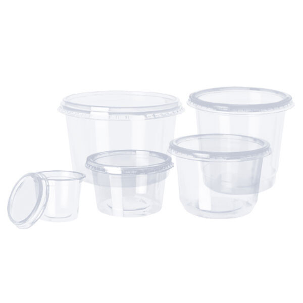 POTE PP 175 ML TRANSPARENTE SIN TAPA TRANSPARENTE