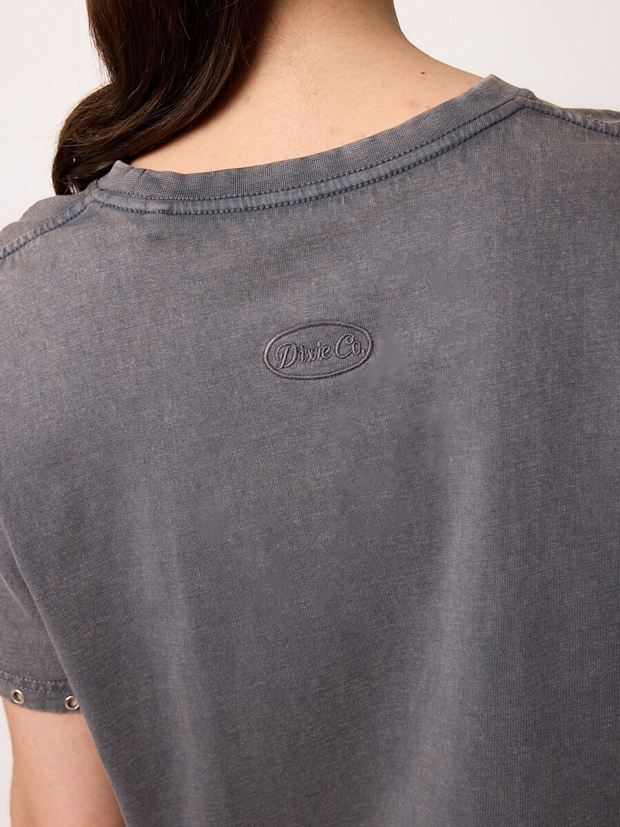 T-SHIRT M/C CIELITO DIXIE Gris Piedra
