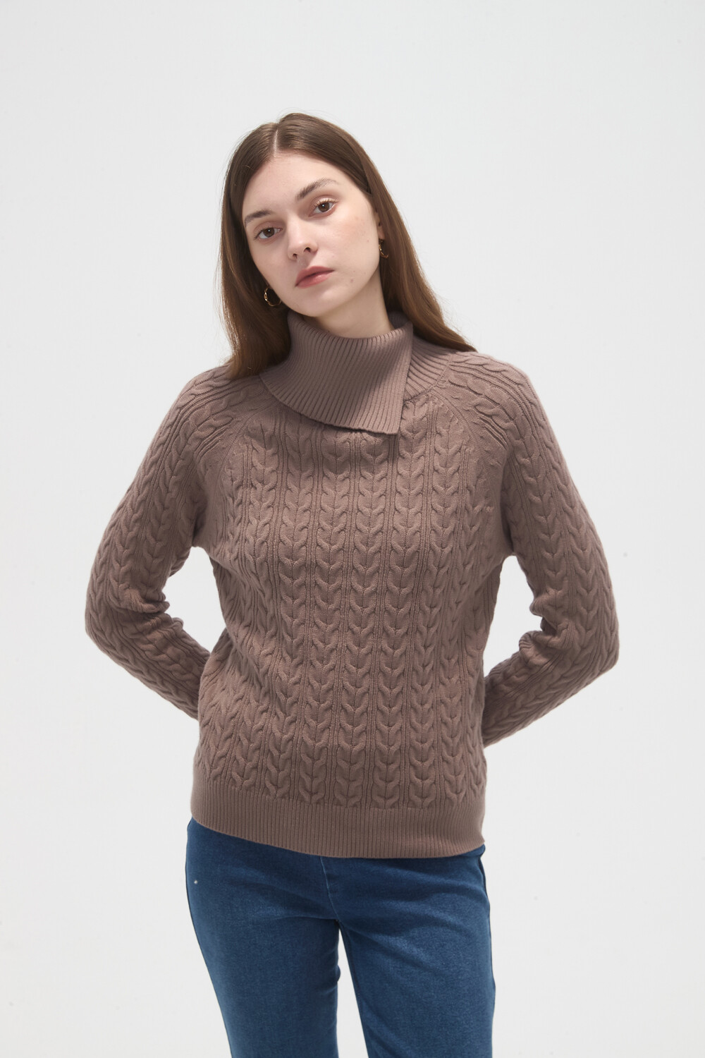 Sweater Ailara Taupe / Mink / Vison