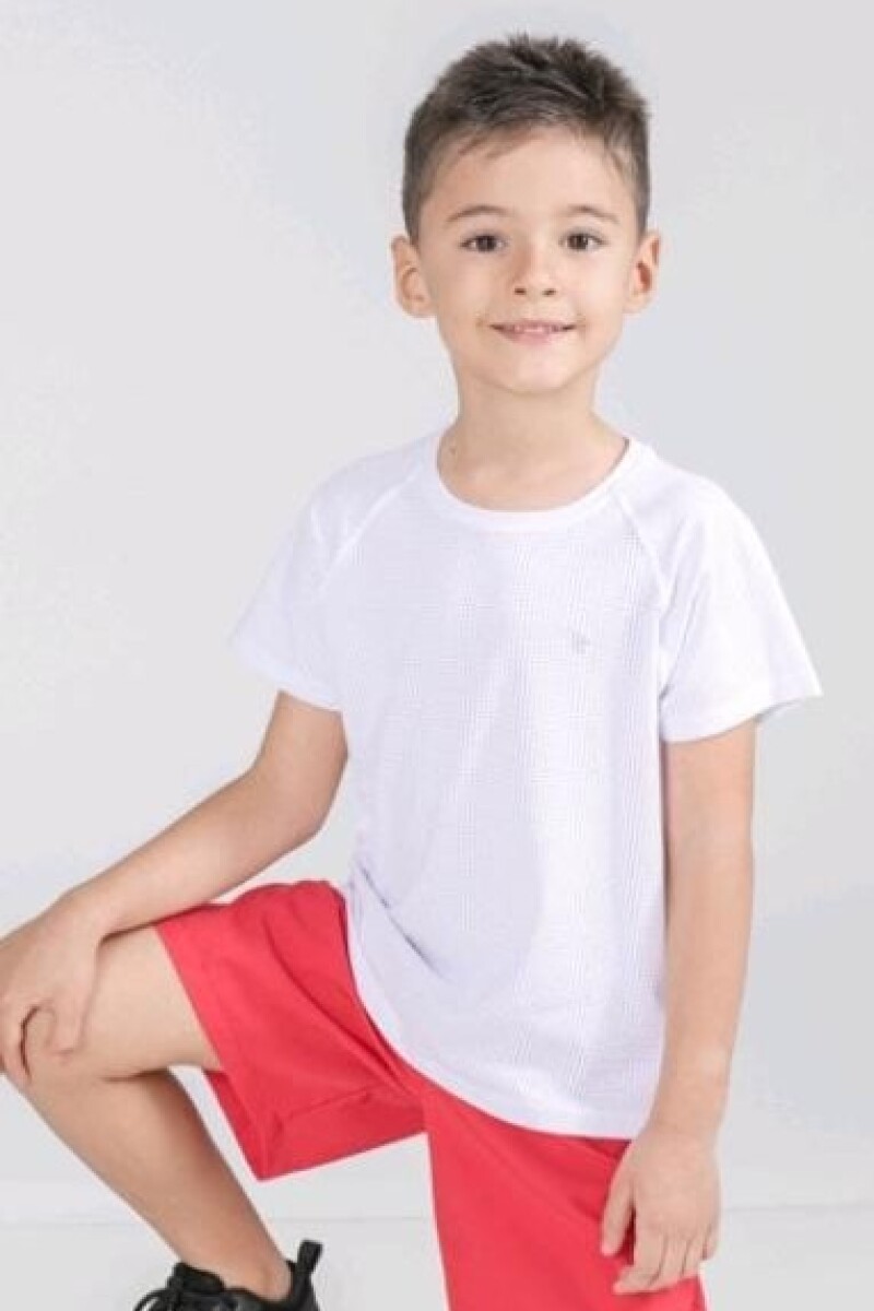 Remera Deportiva. Blanco