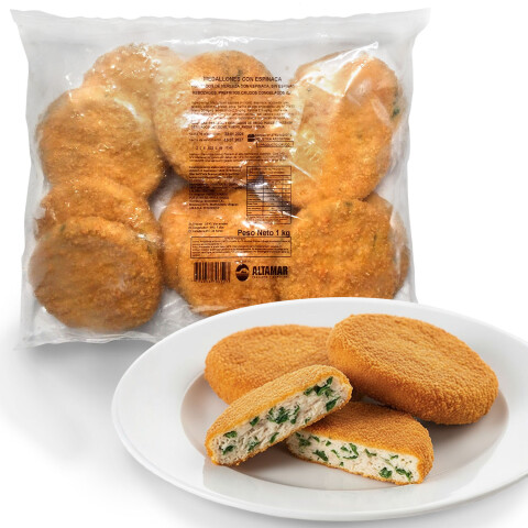Medallones de Merluza y Espinaca Altamar 1Kg Medallones de Merluza y Espinaca Altamar 1Kg