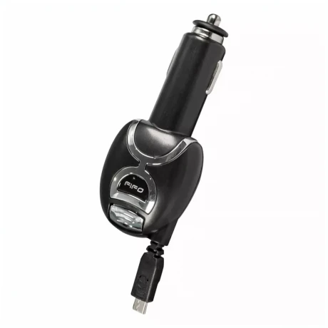 Cargador Para Auto Con Cable Retráctil FIFO Para Micro USB Cargador Para Auto Con Cable Retráctil FIFO Para Micro USB