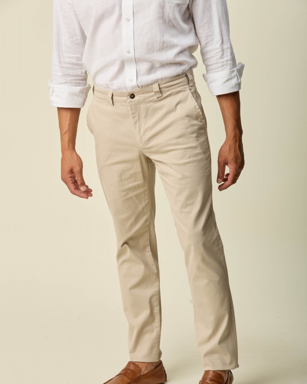 Pantalón Sport Algodon/Spandex Beige