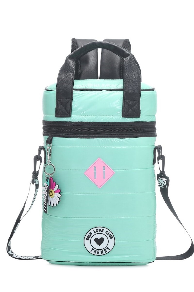 Mochila Matera puffer Verde agua