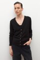 Cardigan básico negro