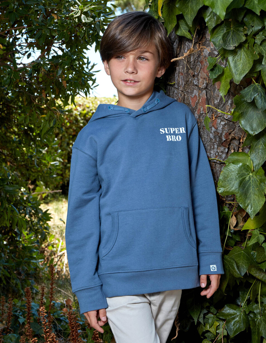 Sudadera Super Bro - Azul Nuevo 
