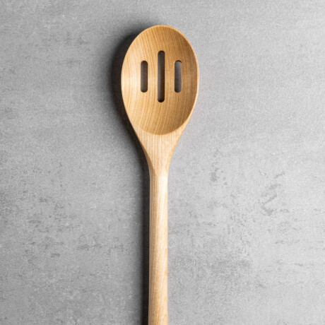Cuchara Madera Ranurada con Gancho 32 cm KitchenAid Cuchara Madera Ranurada con Gancho 32 cm KitchenAid