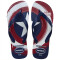 Sandalias Infantiles Havaianas Top Marvel Logomania Azul Marino - Azul Marino