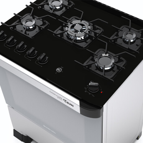 Cocina a gas 5 hornallas TEM Celebration Glass Cocina a gas 5 hornallas TEM Celebration Glass