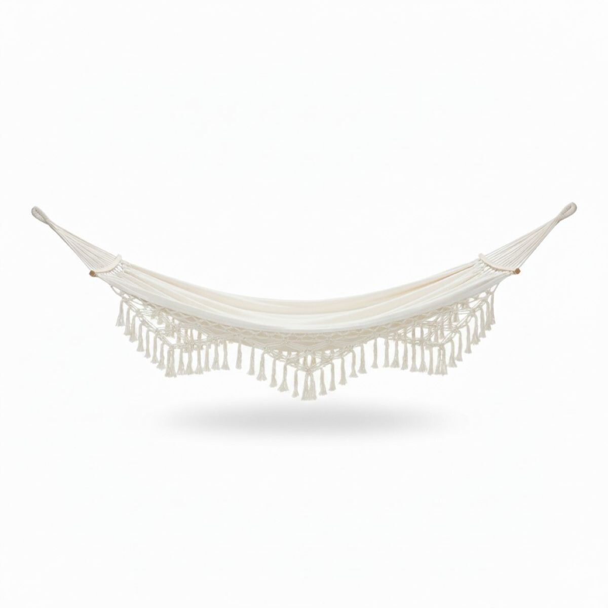 HAMACA DE TELA BLANCA C/ESTUCHE 200X150X40CM 