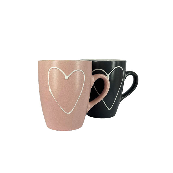 Jarro 330 ml corazón colores surtidos Jarro 330 ml corazón colores surtidos