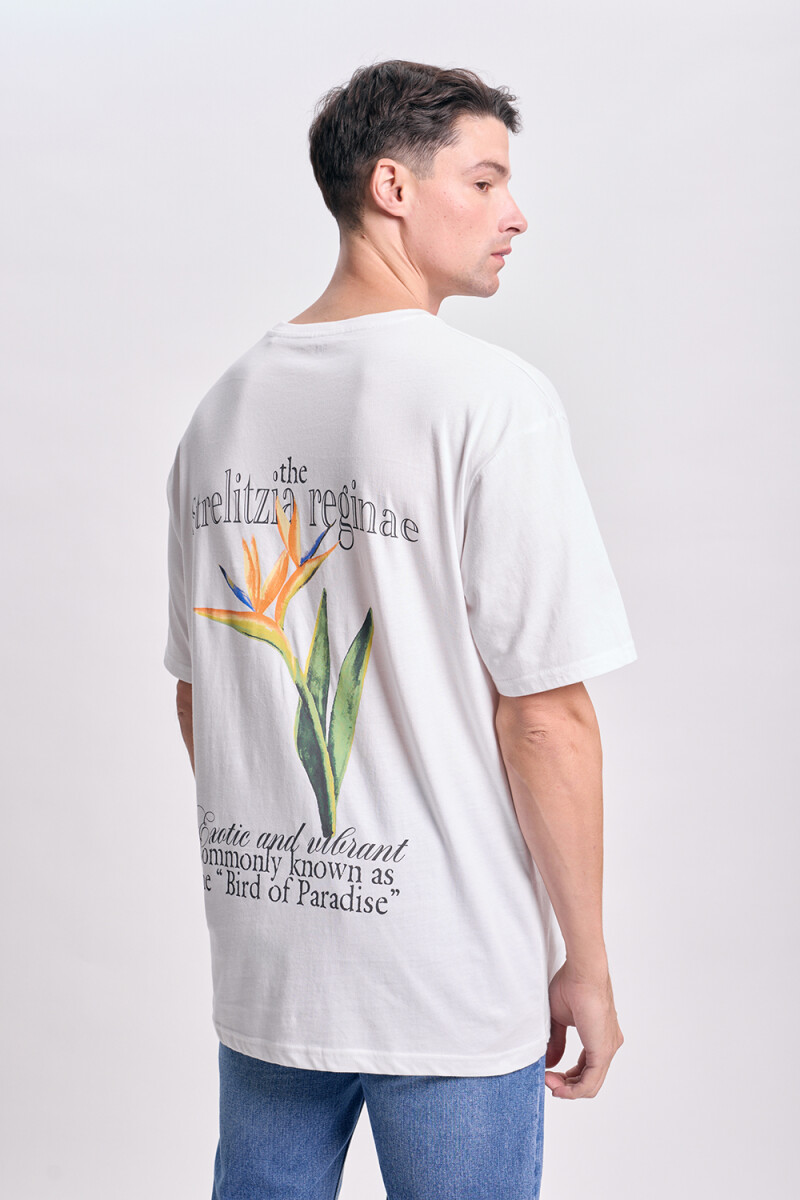 Remera oversize Botanico Blanco