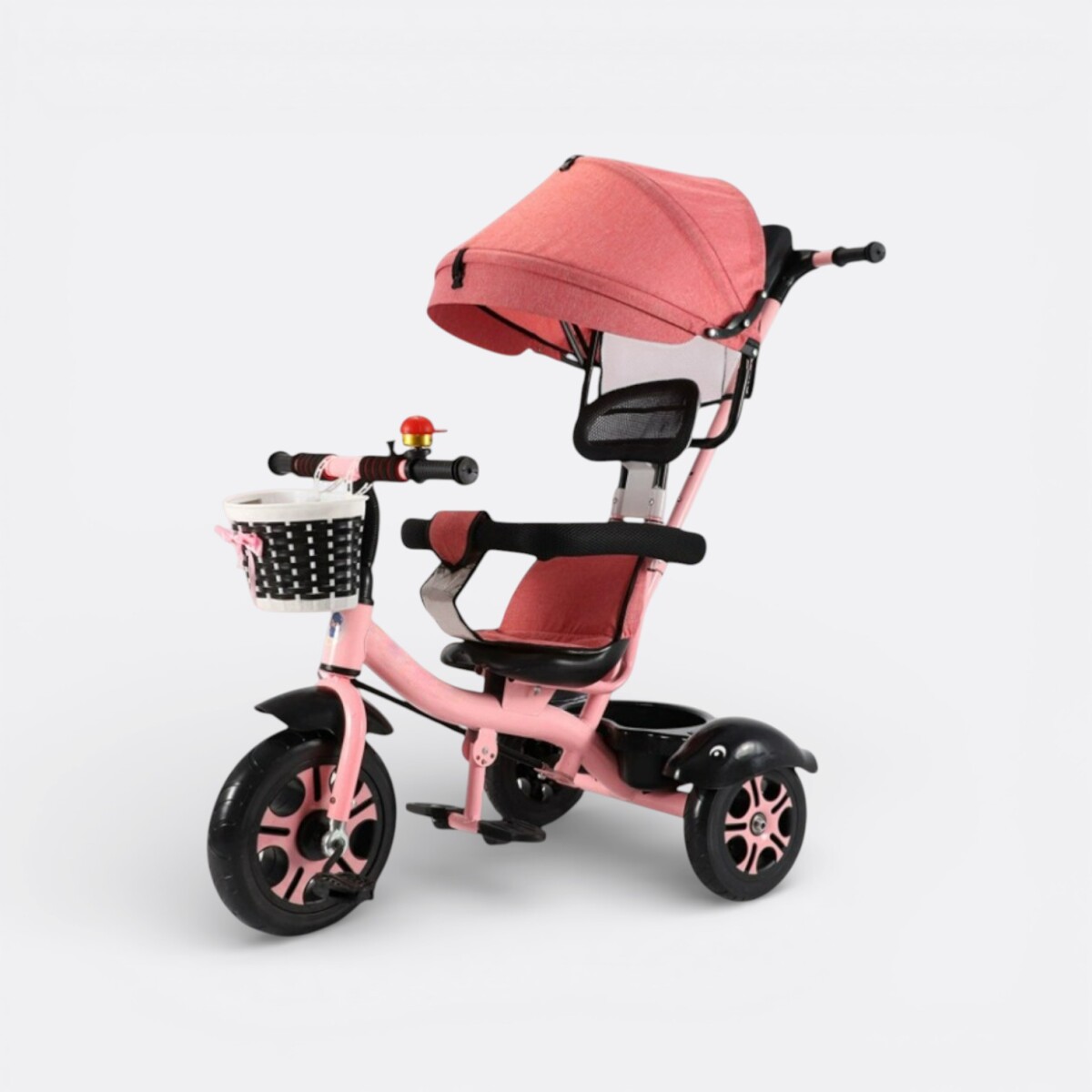 Triciclo 360° Fiorellino Giratorio Ajustable Barra Seguridad - Rosa 