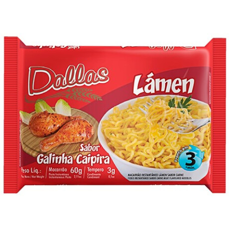 PASTA INSTANTANEA DALLAS 60G GALLINA CAMPO PASTA INSTANTANEA DALLAS 60G GALLINA CAMPO