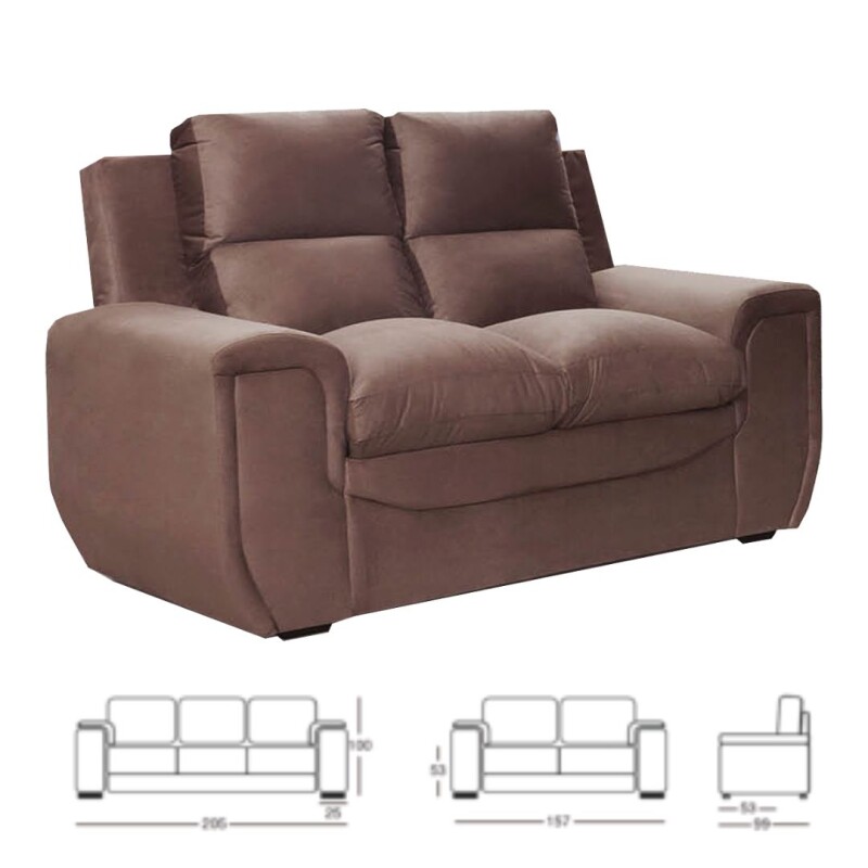 Sofa Benetton 2 cpos Premium Castor Sofa Benetton 2 cpos Premium Castor