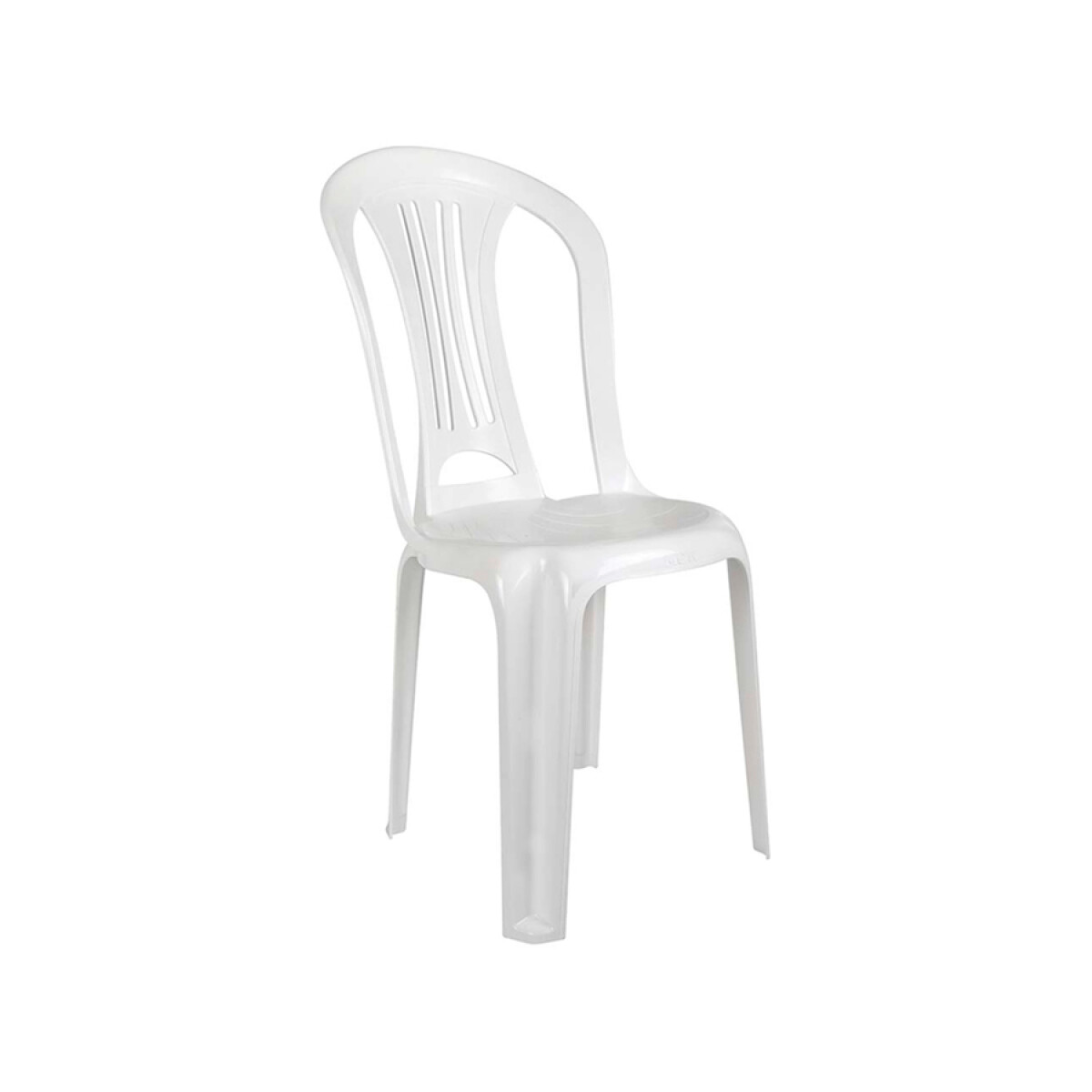 Silla Sin Posabrazos Blanca Bistró Mor 